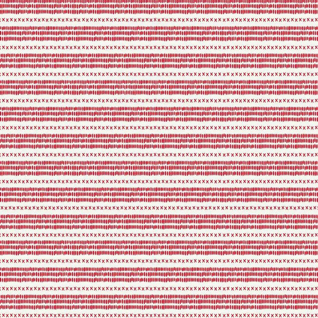 Land Of The Brave Cream Stripe Fabric