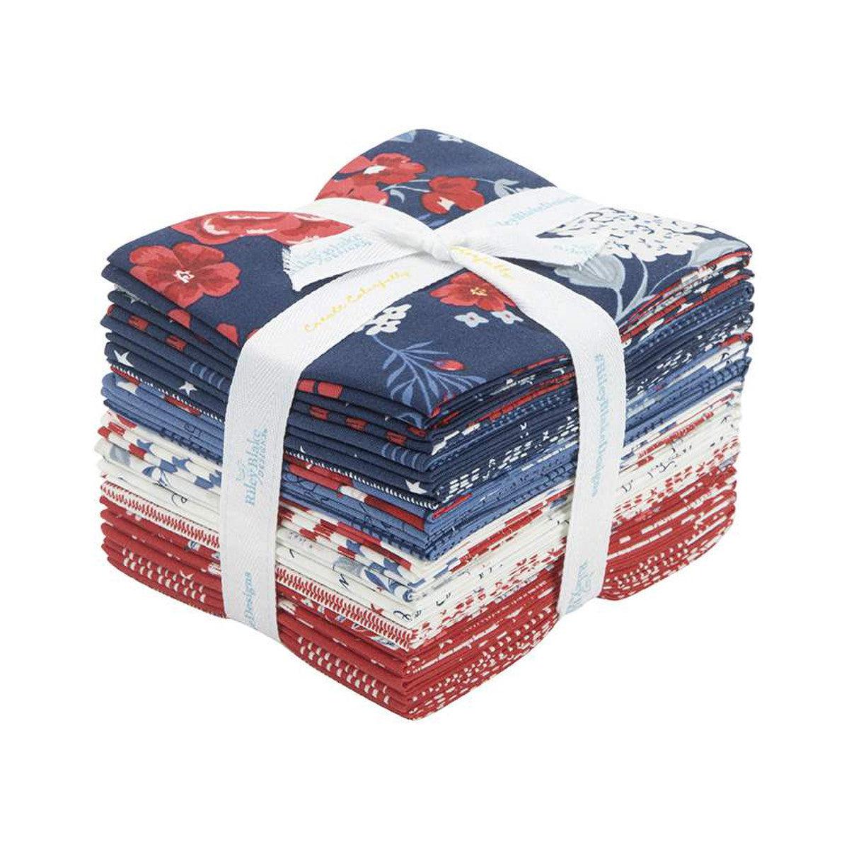 Land Of The Brave Fat Quarter Bundle-Riley Blake Fabrics-My Favorite Quilt Store