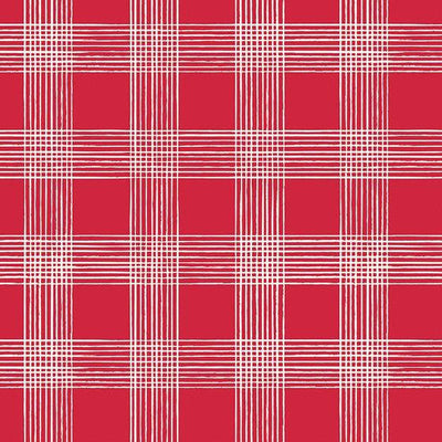 Riley Blake Designs Land of The Brave - Red Plaid - My Mind's Eye