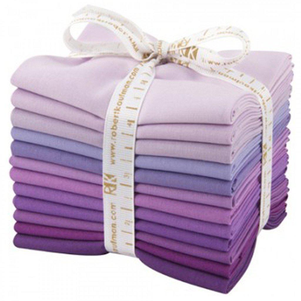 Lavender Fields Kona Cotton Fat Quarter Bundle-Robert Kaufman-My Favorite Quilt Store