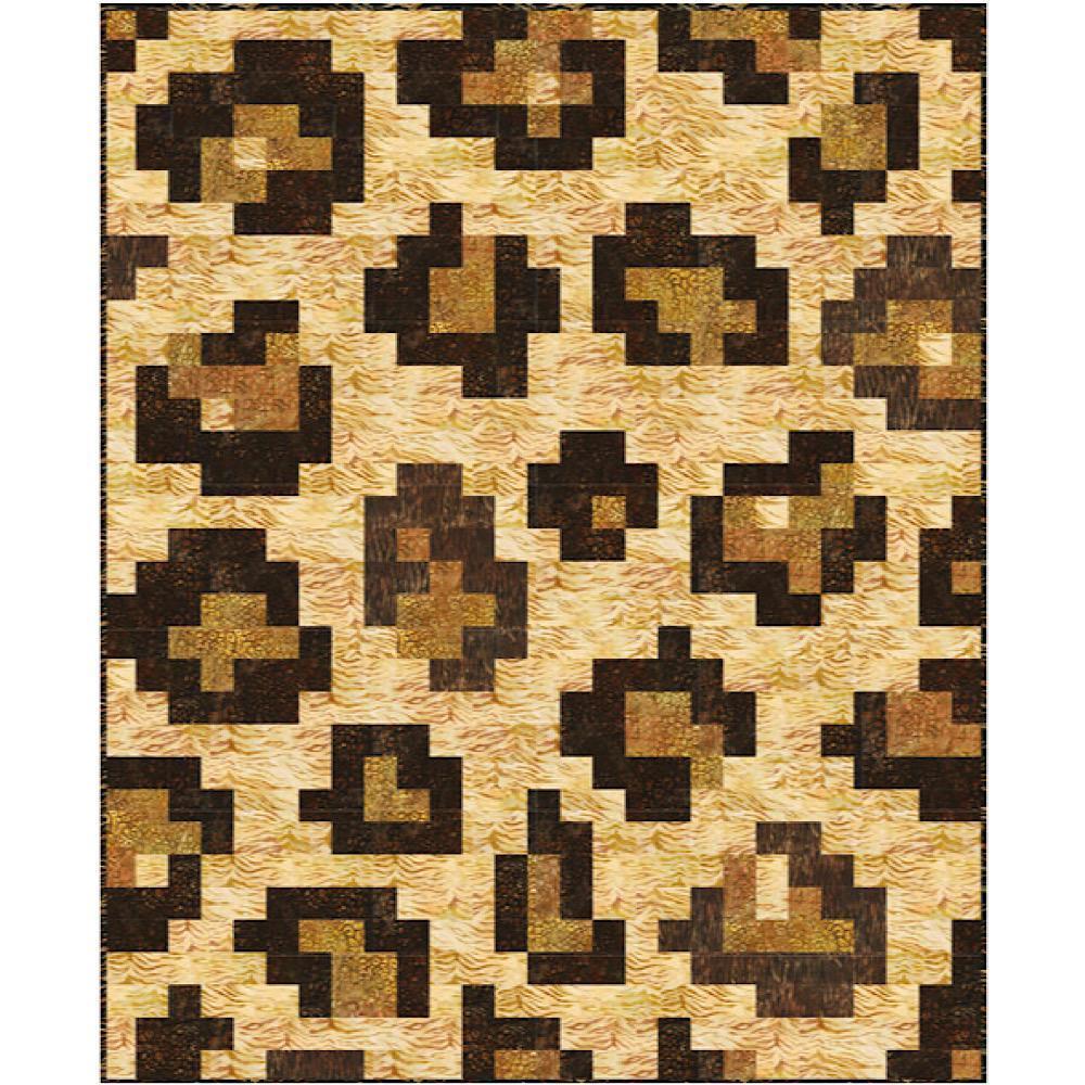 Leopard Spots Quilt Pattern - Free Pattern Download-Robert Kaufman-My Favorite Quilt Store