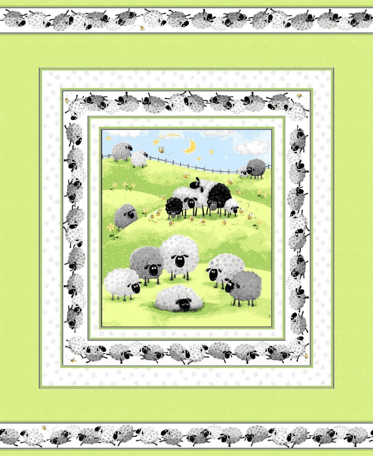 Lewe the Ewe Quilt Panel-Susybee-My Favorite Quilt Store