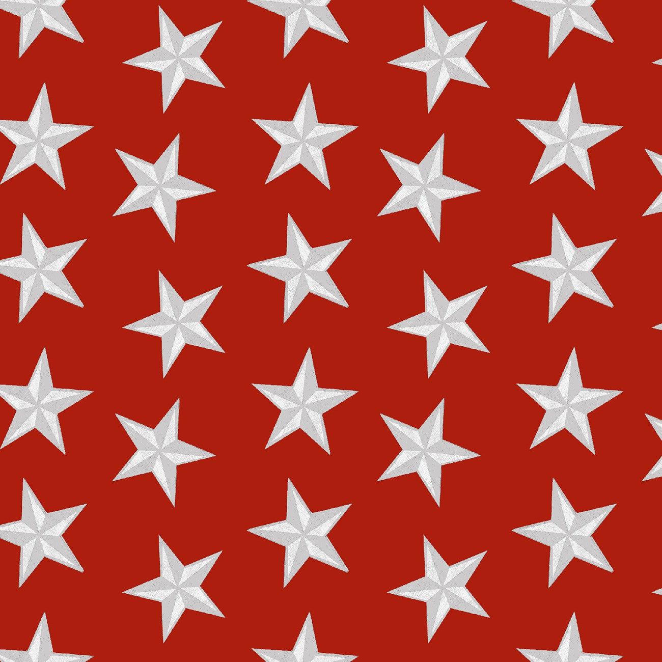 Liberty For All Red Star Fabric