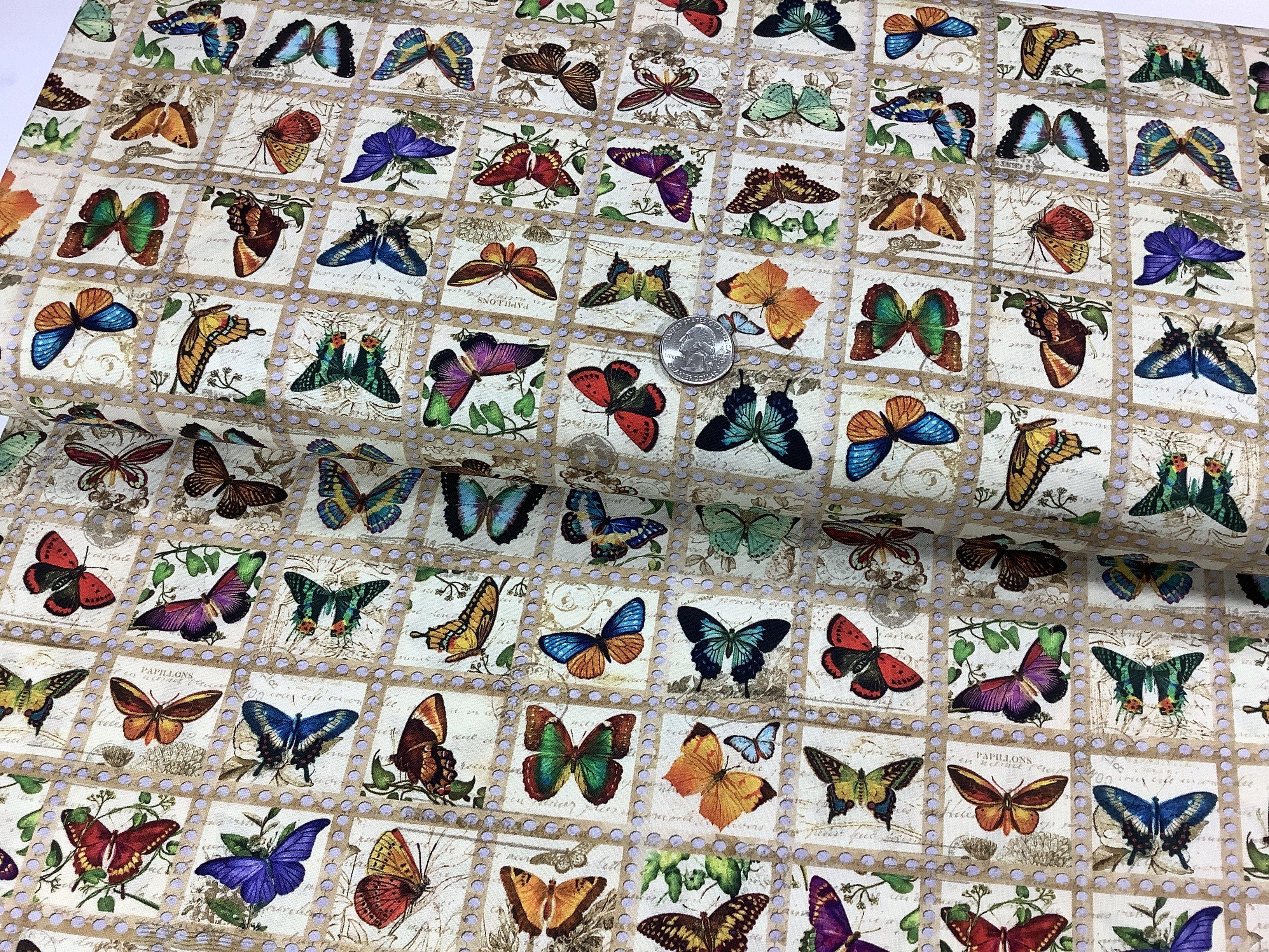 Library of Rarities Vintage Butterfly Fabric-Robert Kaufman-My Favorite Quilt Store