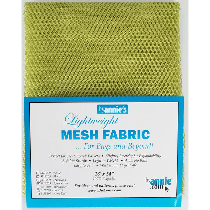 Lightweight Apple Green Mesh Fabric 18"x 54"-By Annie.com-My Favorite Quilt Store