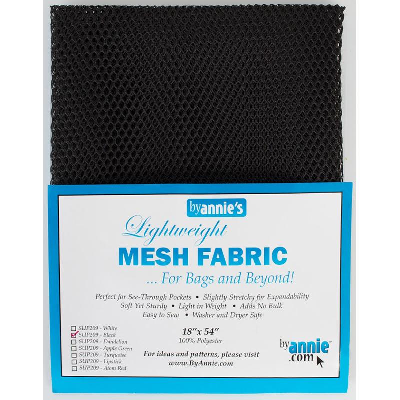 Lightweight Black Mesh Fabric 18"x 54"-By Annie.com-My Favorite Quilt Store