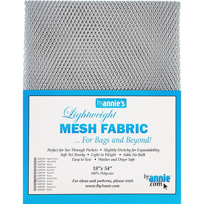 Lightweight Pewter Mesh Fabric 18"x 54"-By Annie.com-My Favorite Quilt Store