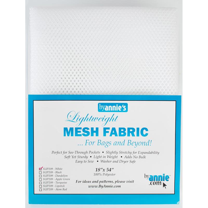 Lightweight White Mesh Fabric 18"x 54"