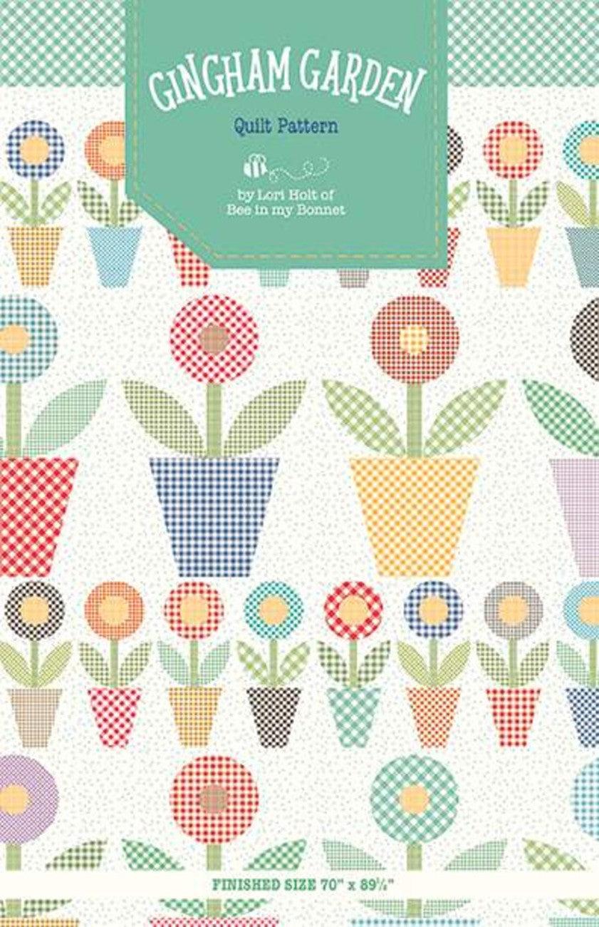 Lori Holt Gingham Garden Quilt Pattern-Riley Blake Fabrics-My Favorite Quilt Store