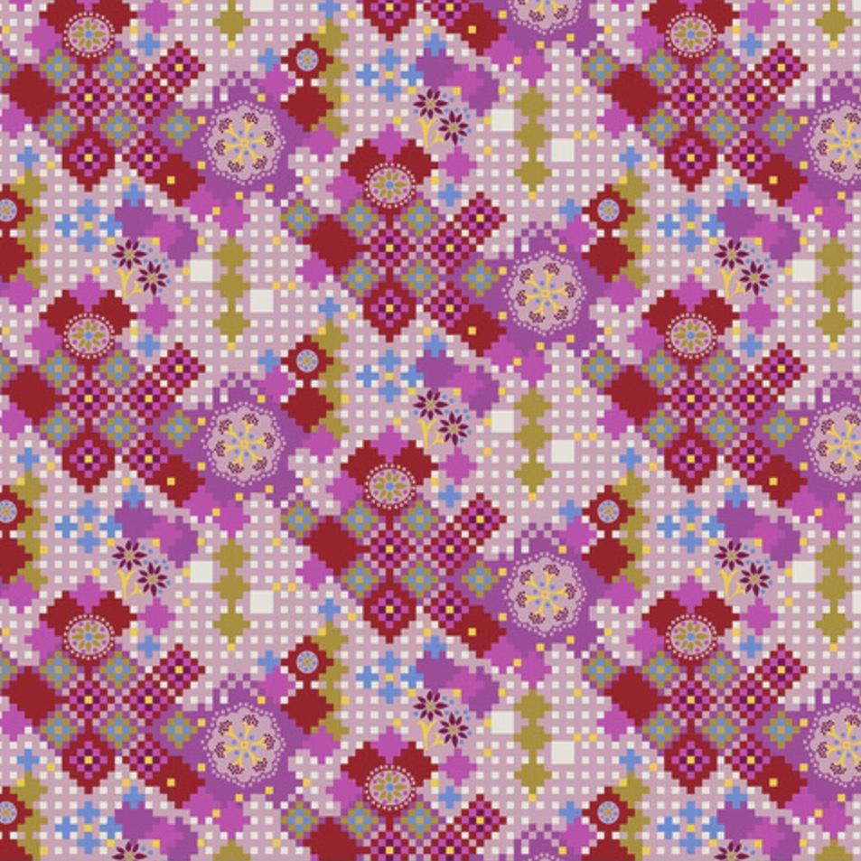 Love Always, AM Postage Due Candy Fabric-Free Spirit Fabrics-My Favorite Quilt Store