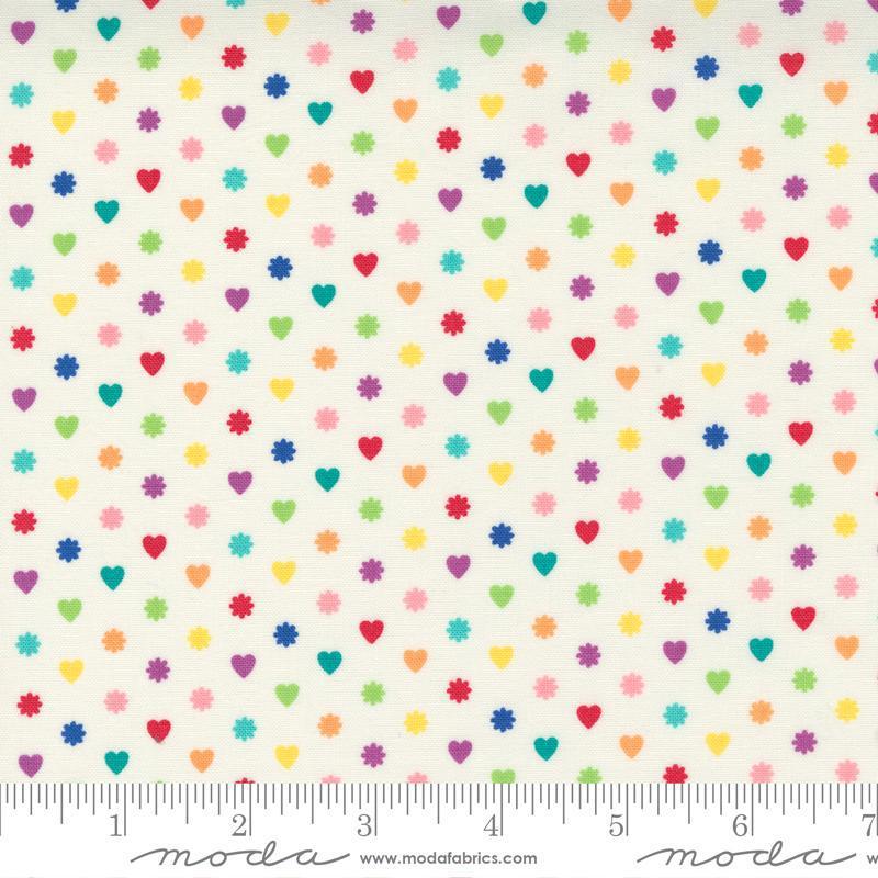 Love Lily Sugar I Heart Flowers Fabric-Moda Fabrics-My Favorite Quilt Store