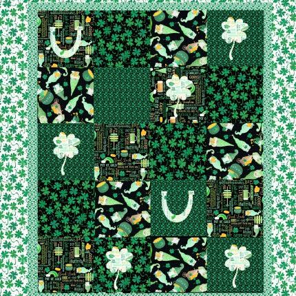 Luck of the Gnomes Quilt Pattern - Free Digital Download-Benartex Fabrics-My Favorite Quilt Store