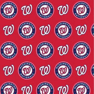 Cotton Fabric - Sports Fabric - MLB Baseball Washington Nationals Block  Pattern 2020 Red - 4my3boyz Fabric