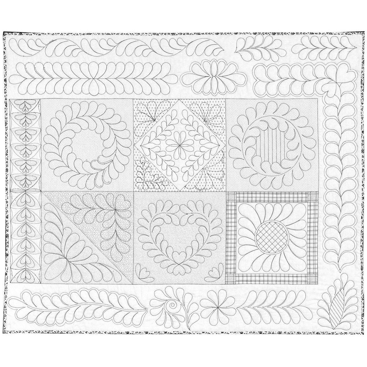 Machine Quilting Skillbuilder 2 Panel 36"x 45"-RGA Design-My Favorite Quilt Store