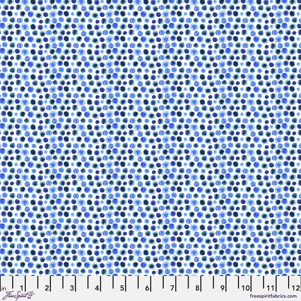 Madagascar Adventure Rain Dots White Fabric-Free Spirit Fabrics-My Favorite Quilt Store