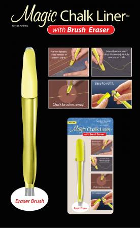 Magic Chalkliner Yellow Brush Eraser-Taylor Seville-My Favorite Quilt Store