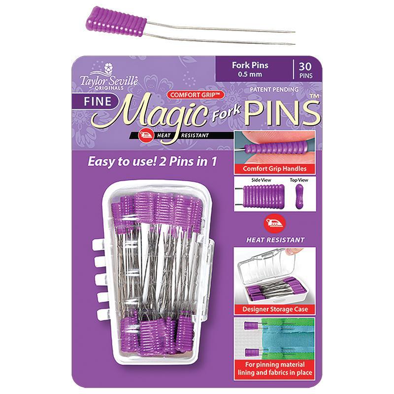  Taylor Seville Originals Comfort Grip Quilting Regular Magic  Pins-Sewing and Quilting Supplies and Notions-Sewing Notions 100 Count