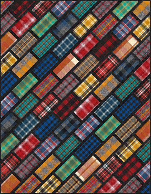 Mammoth Flannel Cobblestone Street Quilt Pattern - Free Pattern Download-Robert Kaufman-My Favorite Quilt Store
