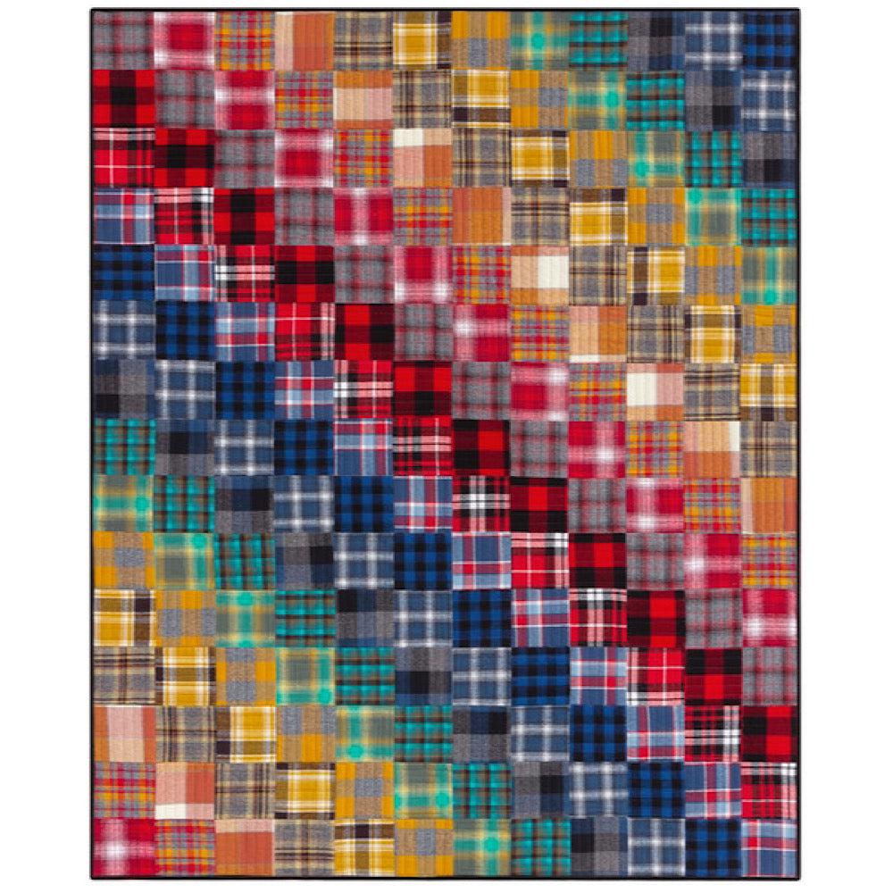 Mammoth Flannel Rainbow Quilt Pattern - Free Pattern Download-Robert Kaufman-My Favorite Quilt Store