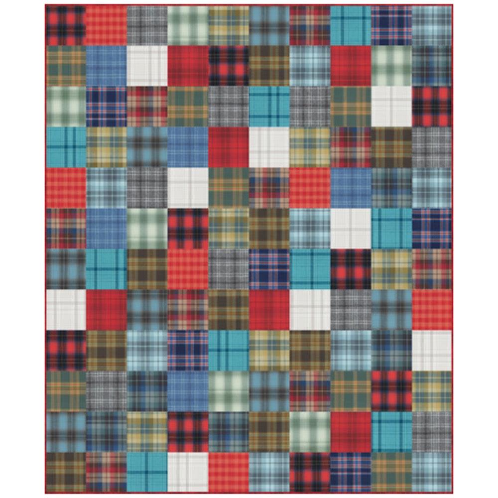Mammoth Flannel Simple Squares Quilt Pattern - Free Pattern Download-Robert Kaufman-My Favorite Quilt Store