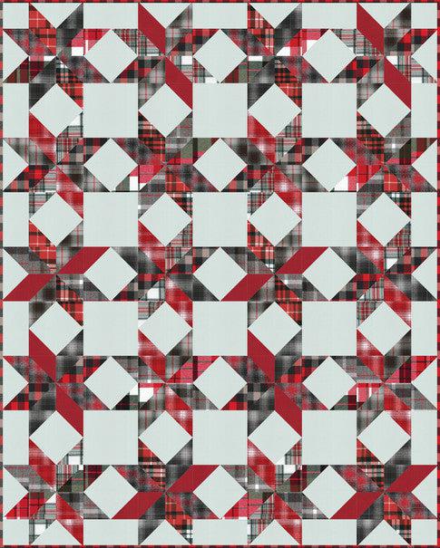 Mammoth Flannel Simple Stars Quilt Pattern - Free Pattern Download-Robert Kaufman-My Favorite Quilt Store