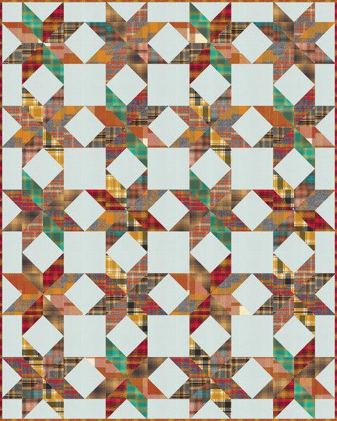 Mammoth Flannel Simple Stars Quilt Pattern - Free Pattern Download-Robert Kaufman-My Favorite Quilt Store