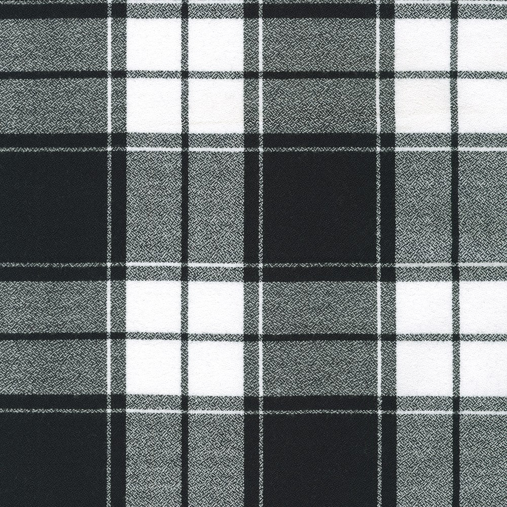 Mammoth Pepper Buffalo Plaid Flannel Fabric - Robert Kaufman