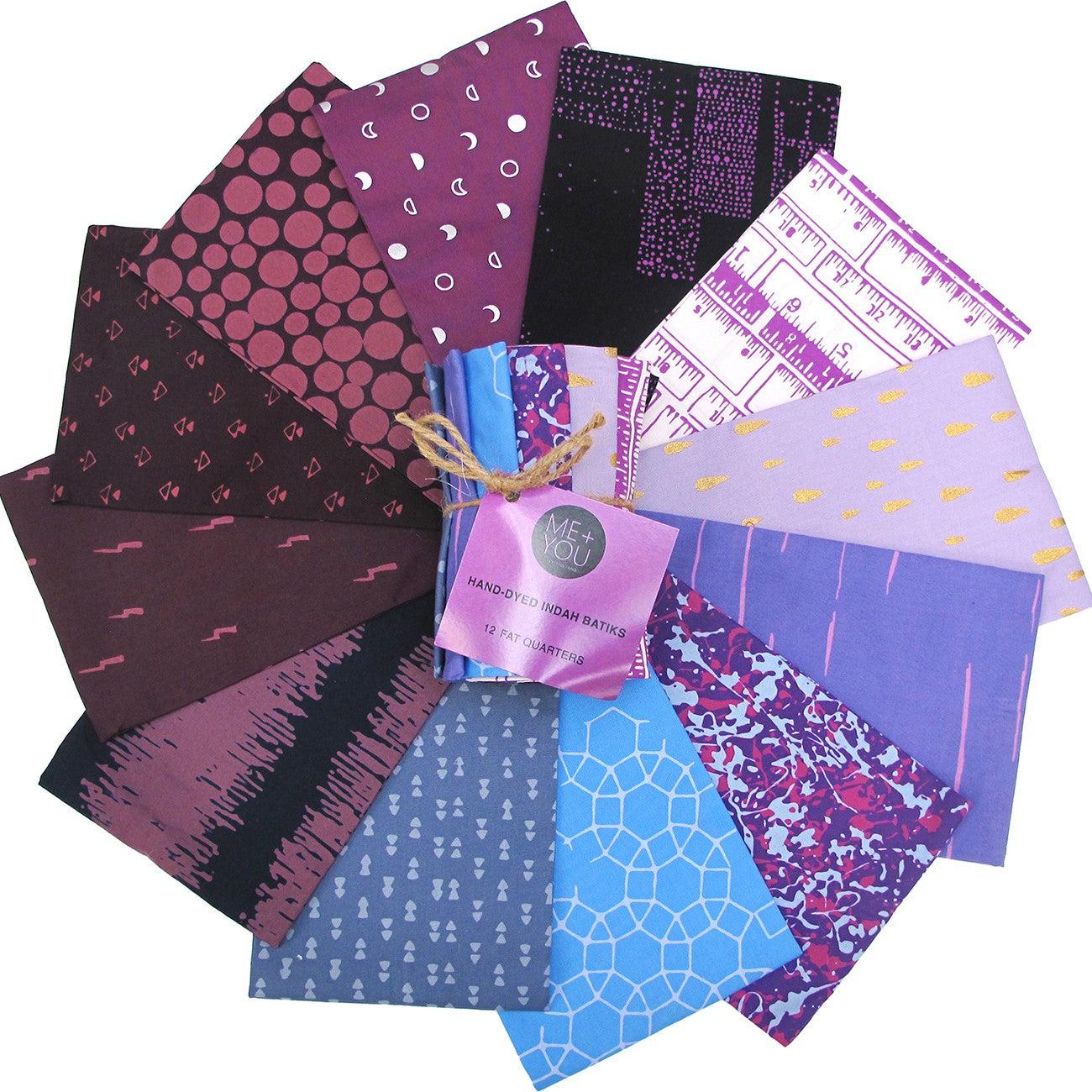 Me and You Indah Blackberry Batik Fat Quarter Bundle