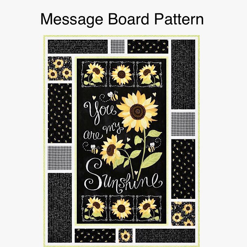 Message Board 2.0 Quilt Pattern-The Quilt Chef-My Favorite Quilt Store