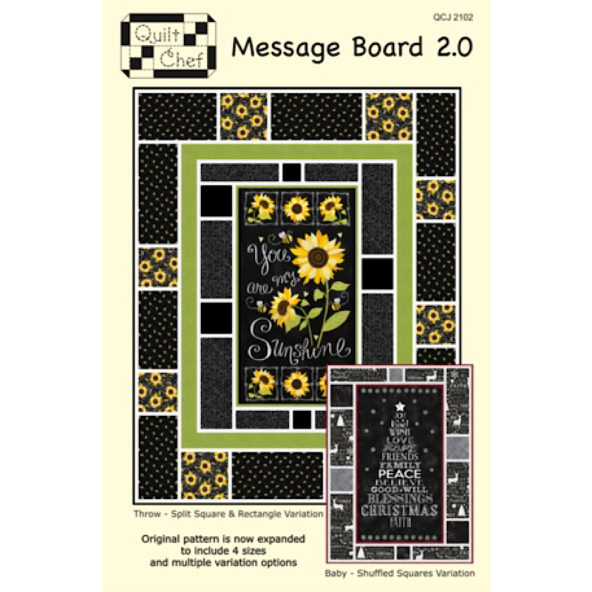 Message Board 2.0 Quilt Pattern-The Quilt Chef-My Favorite Quilt Store