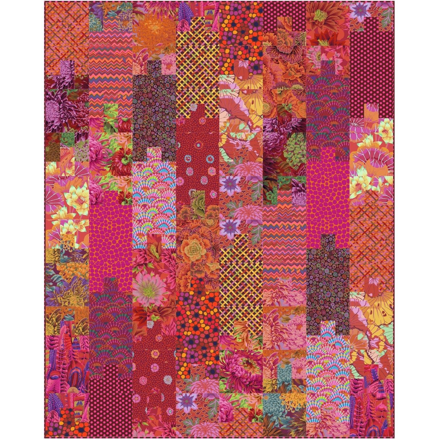 Mimi's Delight Kaffe Equator Colorway Quilt Kit-Free Spirit Fabrics-My Favorite Quilt Store