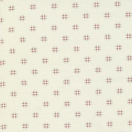 Mix It Up Porcelain Red Hashtags Fabric