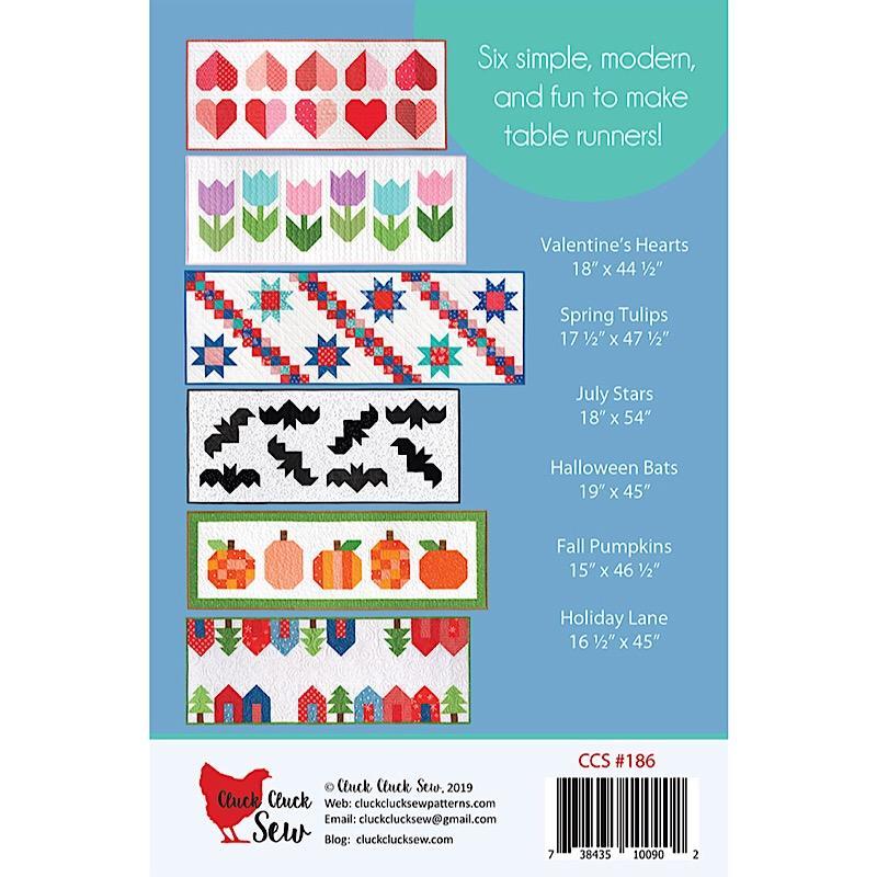 Modern Holiday Table Runners Pattern-Cluck Cluck Sew-My Favorite Quilt Store