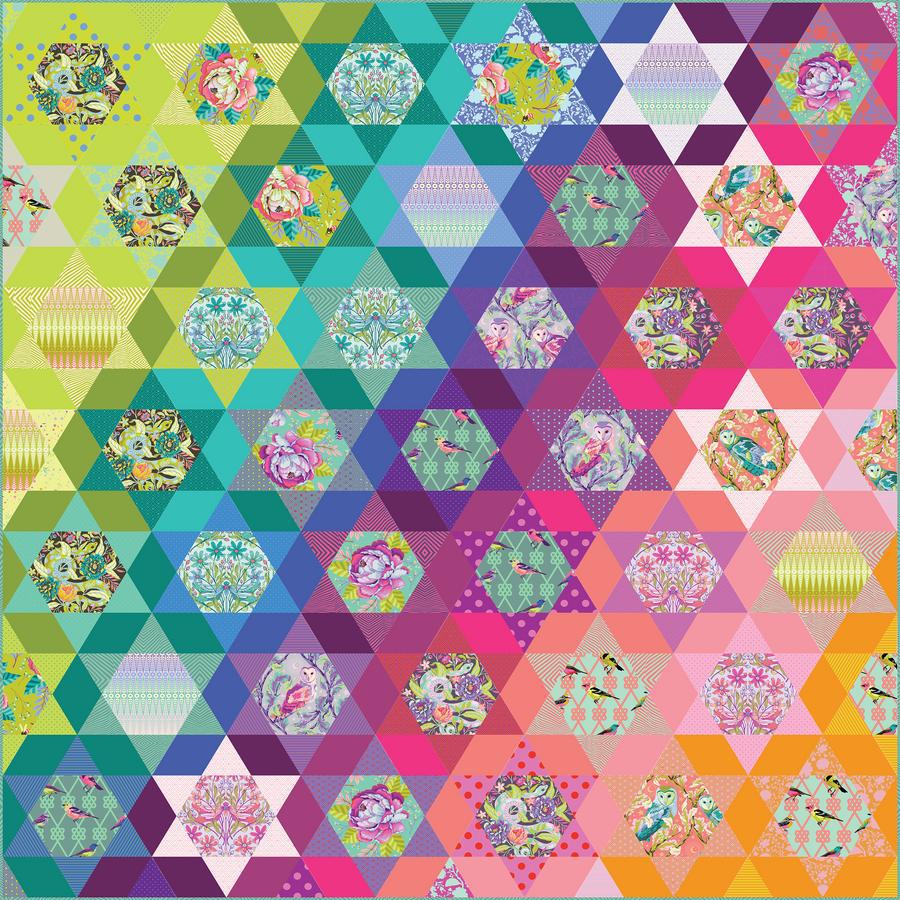 Moon Garden Moonbow Quilt Pattern - Free Digital Download-Free Spirit Fabrics-My Favorite Quilt Store