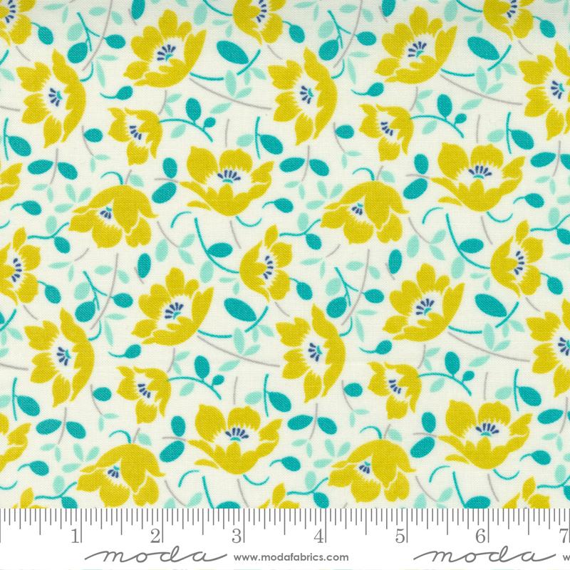 Morning Light Cloud Sprout Windswept Floral Fabric-Moda Fabrics-My Favorite Quilt Store