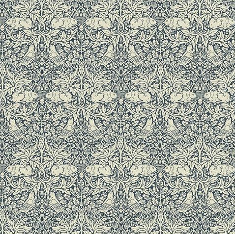 Morris & Co Brer Rabbit Navy Fabric-Free Spirit Fabrics-My Favorite Quilt Store