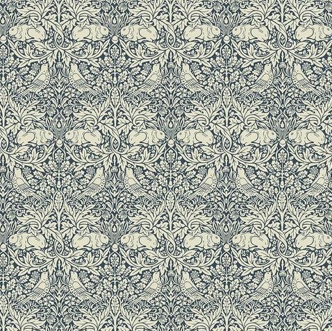 Morris & Co Brer Rabbit Navy Fabric