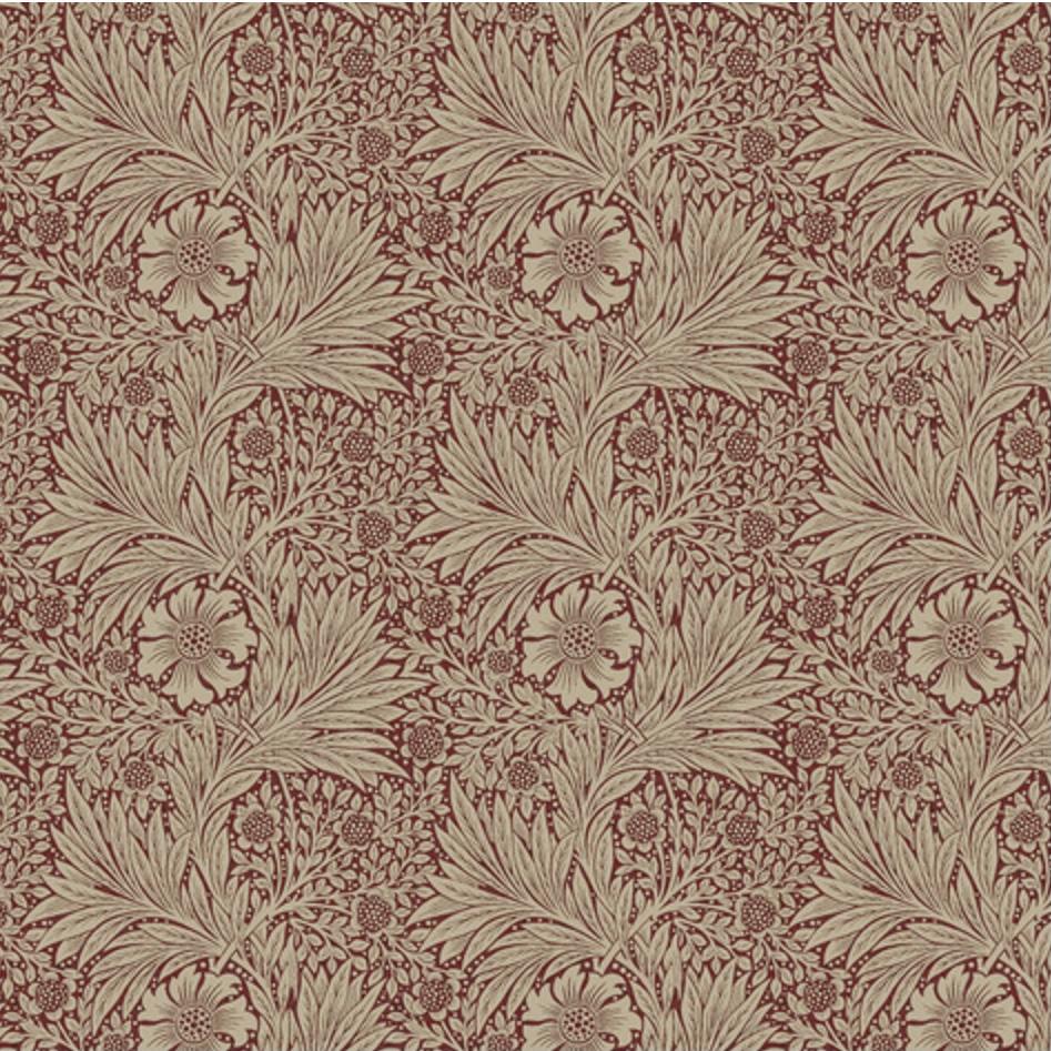 Morris & Co Marigold Red Fabric-Free Spirit Fabrics-My Favorite Quilt Store