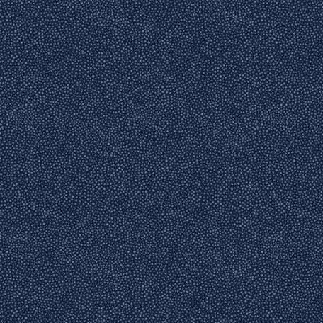 Morris & Co Navy Seaweed Dot Fabric