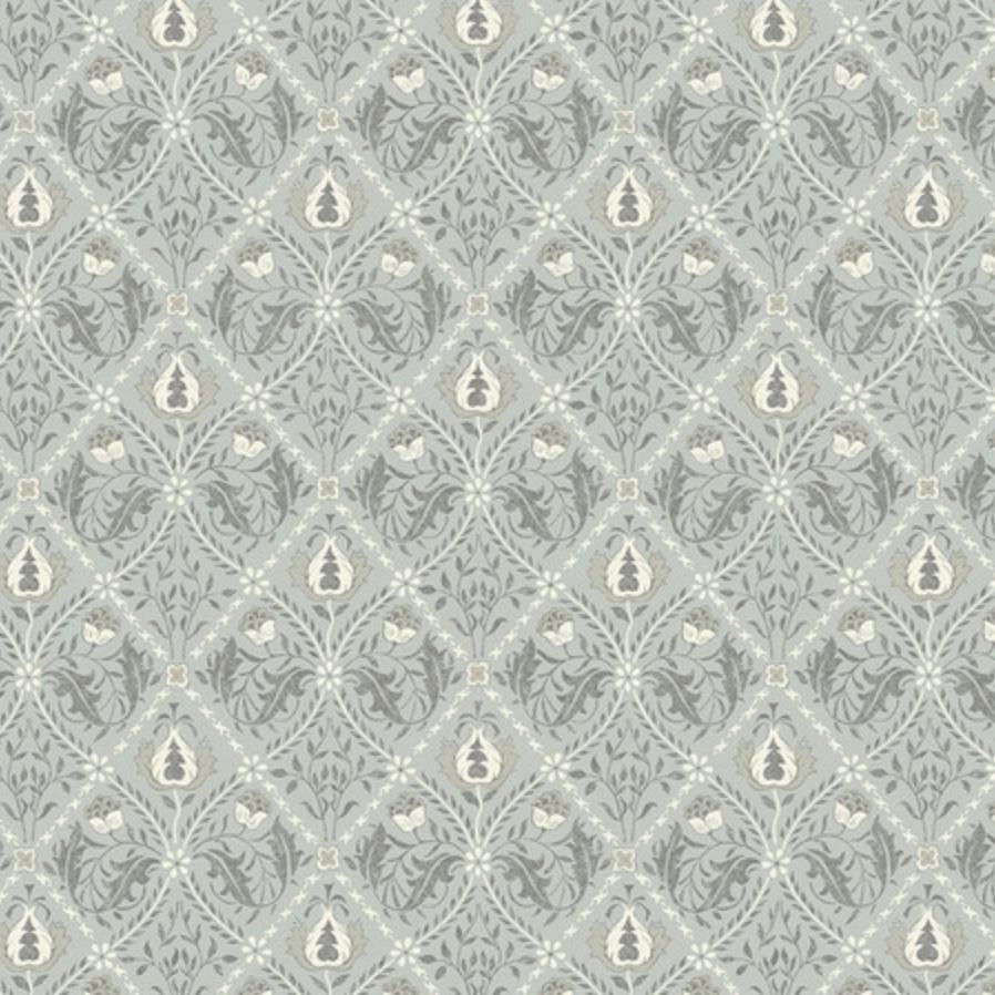 Morris & Co Pure Trellis Mint Fabric-Free Spirit Fabrics-My Favorite Quilt Store