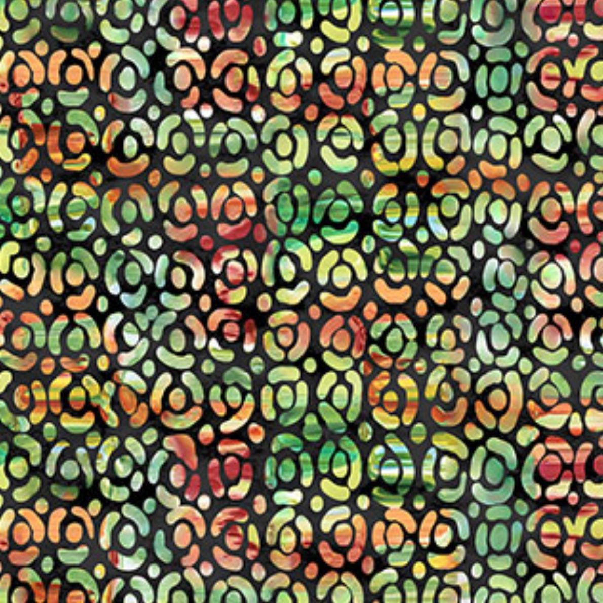 My Mother's Garden Black Cabbages Digital Fabric