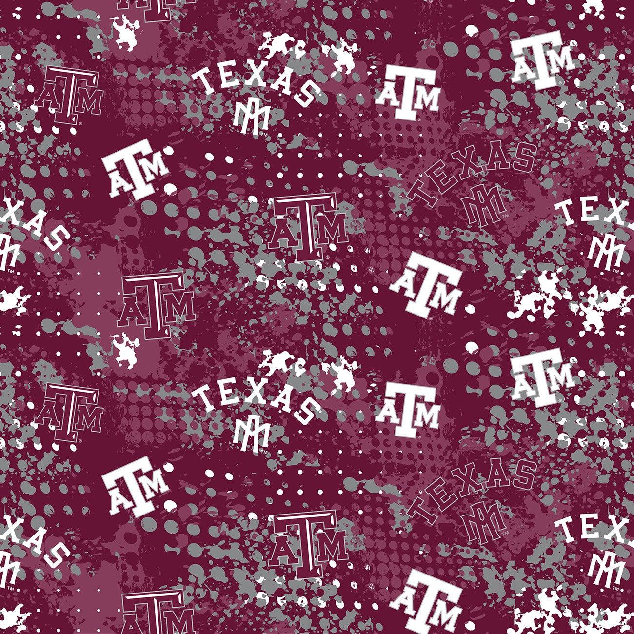 Texas A&M Aggies Floral State Die Cut Decal 4-Inch - College Fabric Store