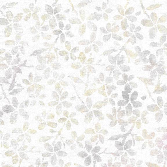 Neutrals Frosting Floral Batik Fabric