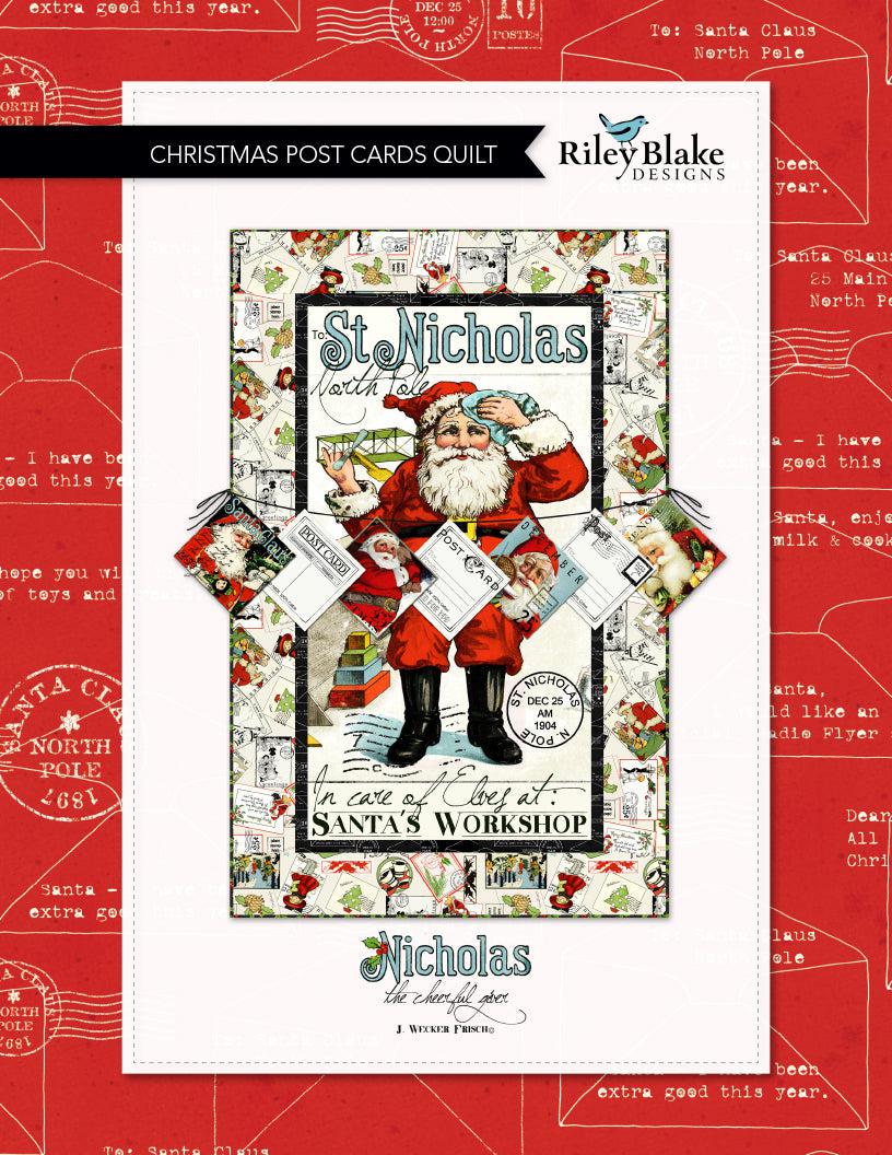 Nicholas Christmas Post Cards Panel Quilt Pattern - Free Digital Download-Riley Blake Fabrics-My Favorite Quilt Store