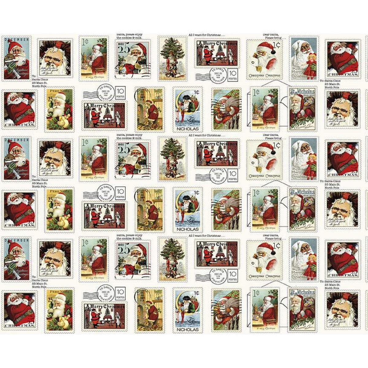 Nicholas Postage Stamps Digital Fabric-Riley Blake Fabrics-My Favorite Quilt Store