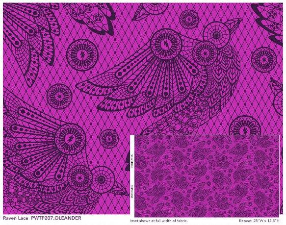 Night Shade Deja Vu Raven Lace Fabric-Free Spirit Fabrics-My Favorite Quilt Store