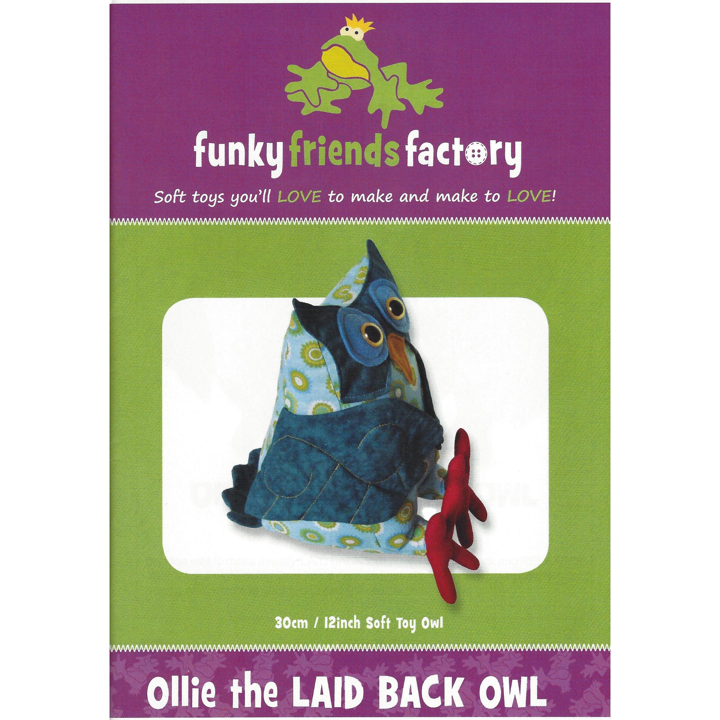 Ollie Owl Funky Friends Factory Pattern-Funky Friends Factory-My Favorite Quilt Store