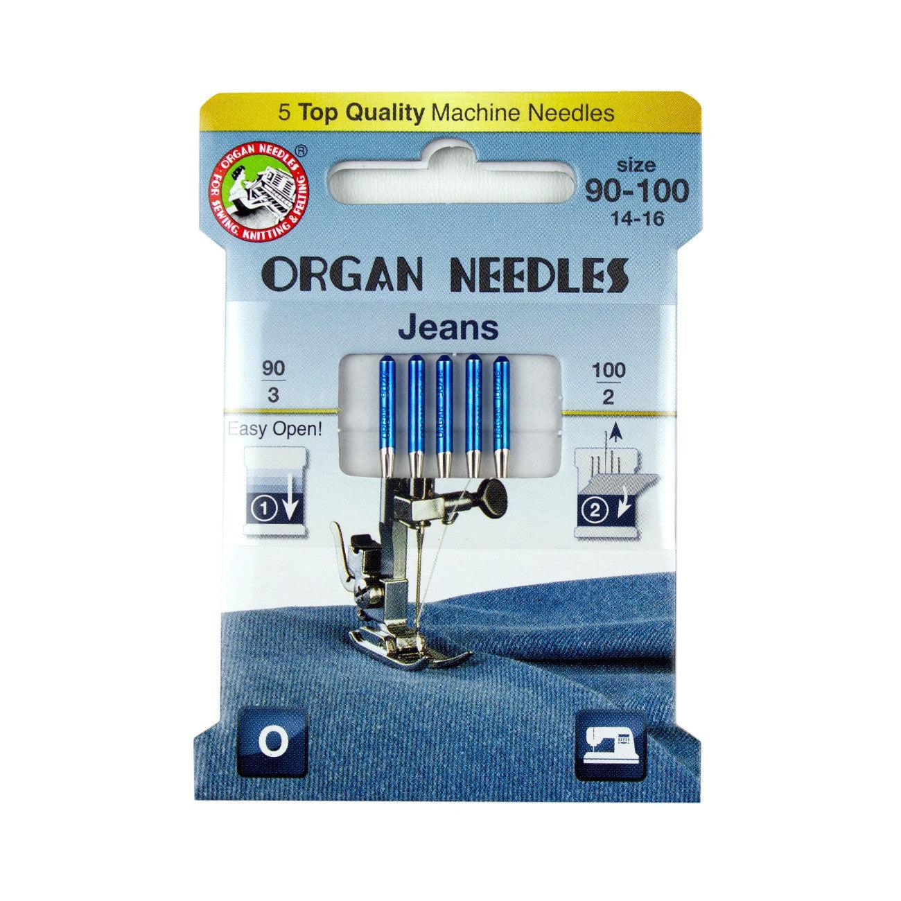 Organ Needles Jeans Assortment 90-100 Eco Pack-Organ Needles-My Favorite Quilt Store