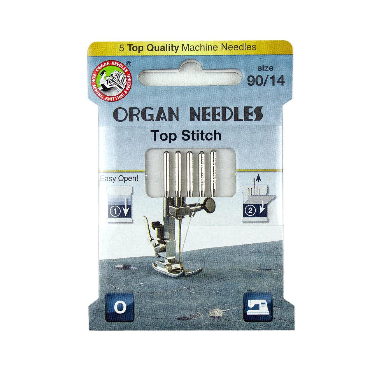 Organ Needles Top Stitch Size 90/14 Eco Pack-Organ Needles-My Favorite Quilt Store