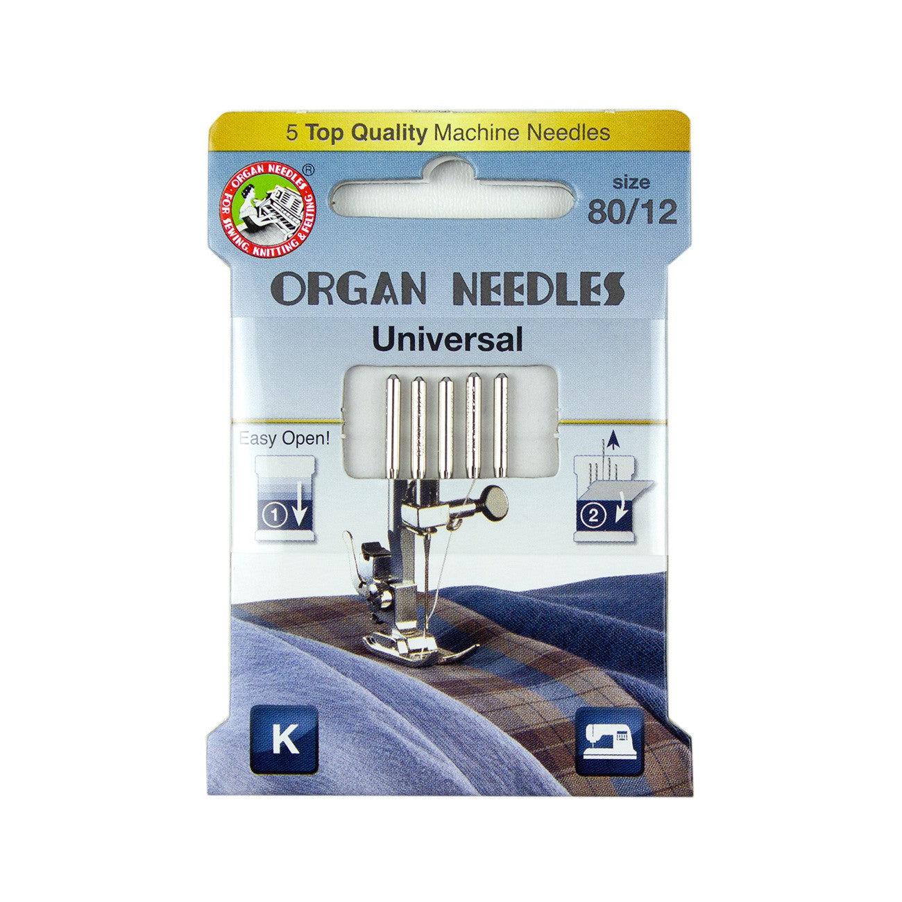 Organ Needles Universal Size 80/12 Eco Pack-Organ Needles-My Favorite Quilt Store